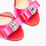 Satynowe klapki Julia You Casadei Casadei