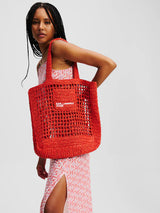 Torba Szoperka z rafii Karl lagerfeld Karl Lagerfeld