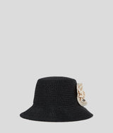 Kapelusz z kwiatem Karl Lagerfeld Karl Lagerfeld