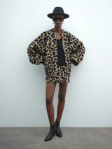 Kurtka bomber AKEP w cętki Akep