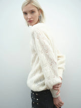 Sweter Akep ze ściegiem koronkowym Akep