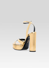 Sandały złote Melodia Retrofete Retrofete