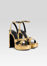 Sandały złote Melodia Retrofete Retrofete