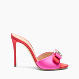 Satynowe klapki Julia You Casadei Casadei