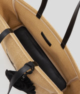 Torba plażowa z rafii z kwiatem Karl Lagerfeld Karl Lagerfeld