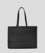 Torba plażowa z rafii z kwiatem Karl Lagerfeld Karl Lagerfeld