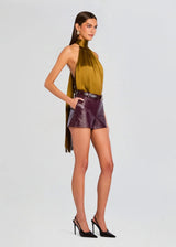 Szorty skórzane Naya Leather Shirt Retrofete Magnific Boutique
