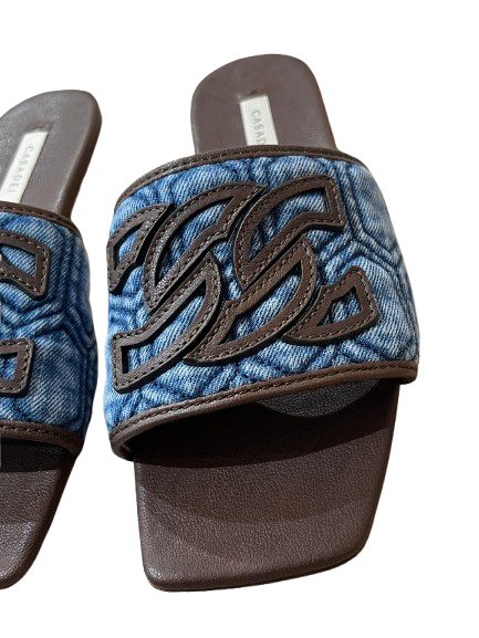 Klapki Denim C-Chain Casadei Casadei