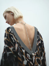 Sweter maxi maculato Akep Magnific Boutique