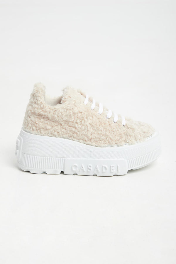 Sneakersy Senales Faux Fur Casadei