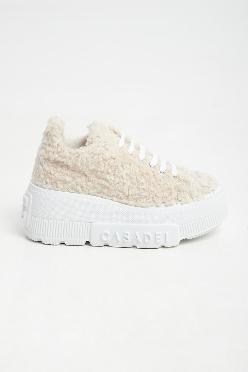 Sneakersy Senales Faux Fur Casadei Casadei