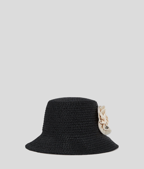 Kapelusz z kwiatem Karl Lagerfeld