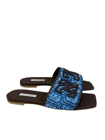 Klapki Denim C-Chain Casadei