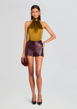 Szorty skórzane Naya Leather Shirt Retrofete Magnific Boutique