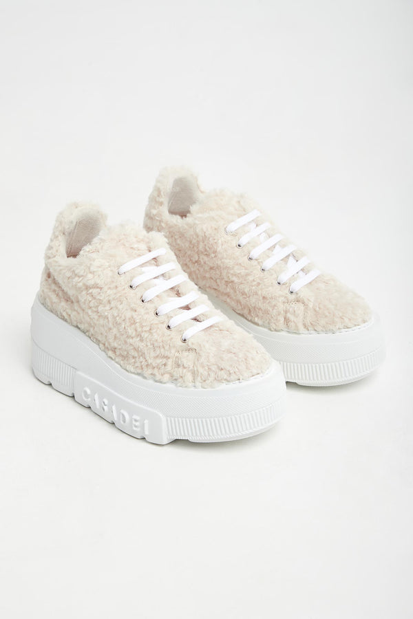 Sneakersy Senales Faux Fur Casadei