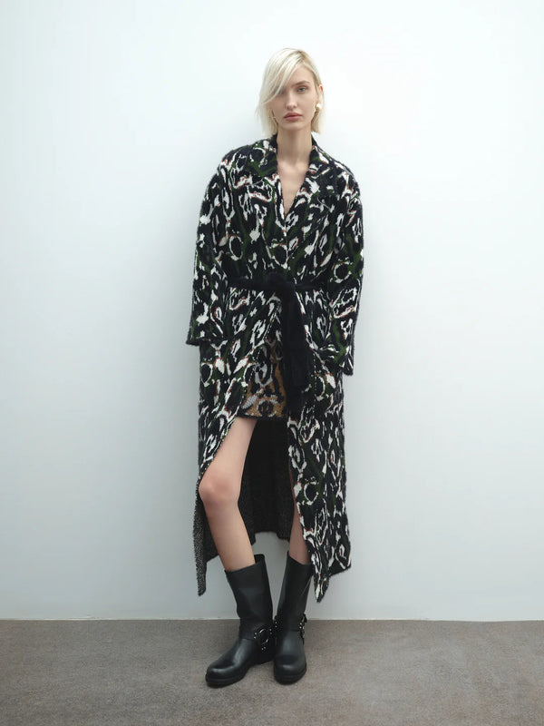 Kardigan jacquard maculato Akep